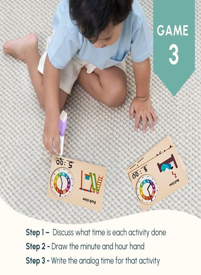 Curious Cub ساعة تعليمية للأطفال من كيوريوس كاب | ألعاب تعليمية للأطفال من عمر 5 سنوات فما فوق | مجموعة أدوات تعليمية ممتعة | ألعاب أنشطة للأولاد والبنات من عمر 6 سنوات وألعاب لوحية تعليمية للأطفال | هدية عيد ميلاد مثالية - Image 5